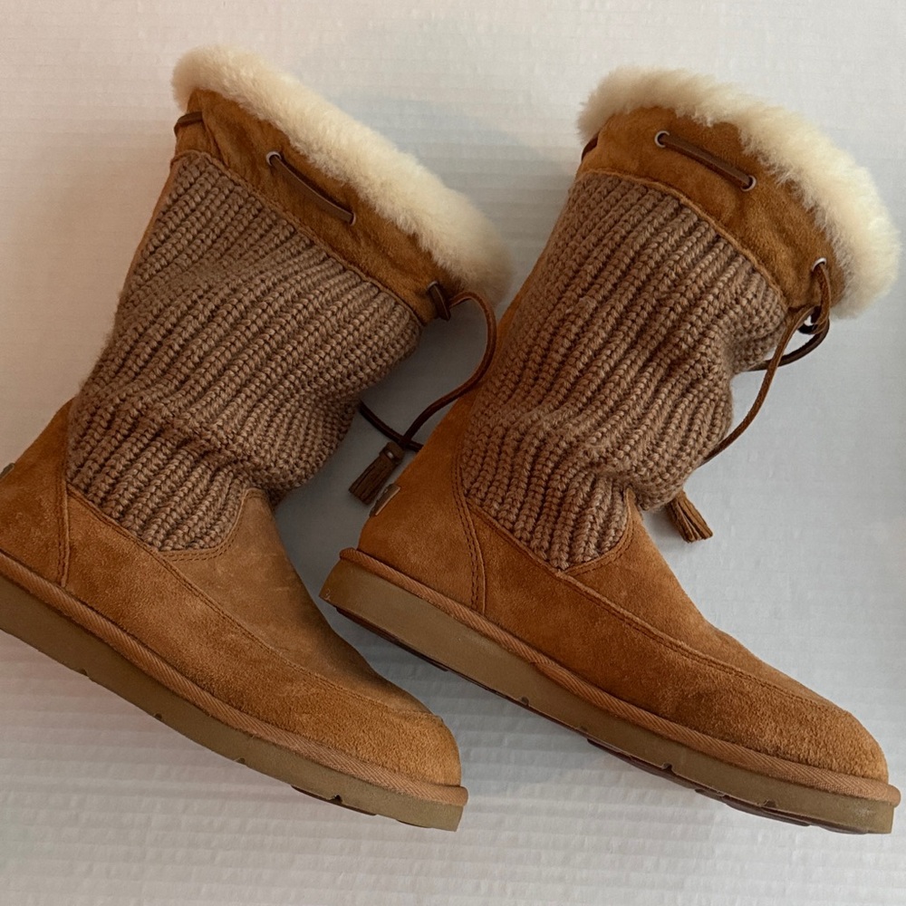 UGG Chestnut Knit Winter Boots